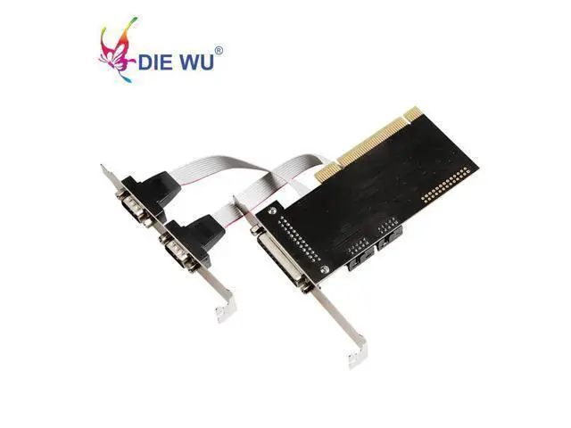 Alt view image 5 of 6 - PCI to 2 port Serial 1 port parallel Riser Card ADD ON CARD RS-232 RS232 with ASIX/AX9865 chip