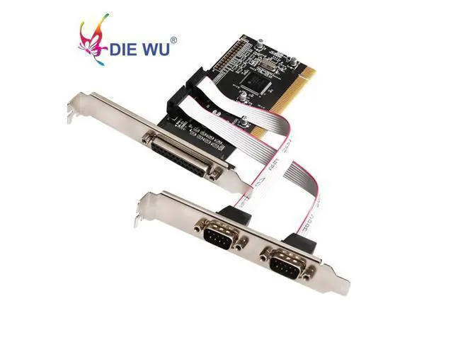 Alt view image 2 of 6 - PCI to 2 port Serial 1 port parallel Riser Card ADD ON CARD RS-232 RS232 with ASIX/AX9865 chip