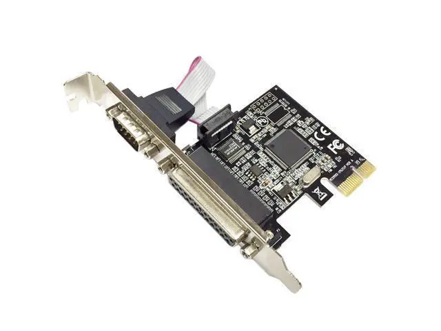 Alt view image 5 of 7 - PCI express 1 Serial and 1 parallel port Expression Card RS232 Printer port PCIe PCI-e riser Card