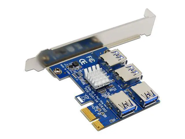 Alt view image 3 of 7 - PCIE 1 TO 4 PCI Express 1X Slots PCI-E X1 To PCI-E X16 Graphic Card Slot Riser Card Mini ITX To External 4 PCI-E Slot Adapter PCIe Port Multiplier Card For BTC LTC