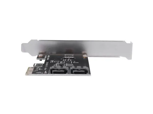 Alt view image 4 of 6 - Mining Card High Speed PCIe PCI Express to 6G SATA3.0 2 Port SATA III 6G Controller Expansion Card Adapter With High/Low Profile Bracket