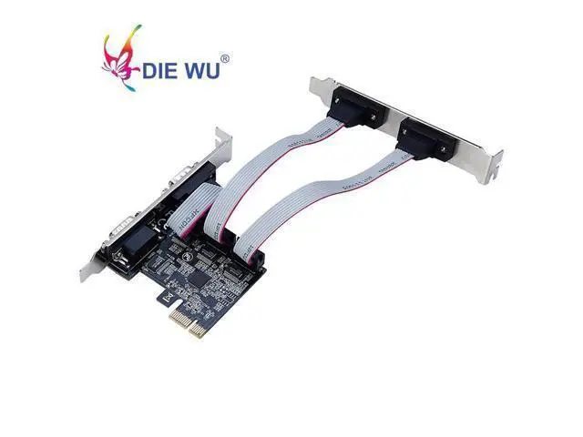 Alt view image 2 of 5 - PCI-E 1X to 4 ports Serial add on card Multi RS232 DB9 COM Serial Expansion I/O riser card TXB077