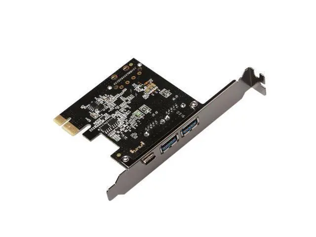 Alt view image 2 of 7 - computer accessories USB 3.1 Type-C 2 usb 3.0 type-A SATA 15PIN USB header PCI-e riser Card Desktop PCI Express
