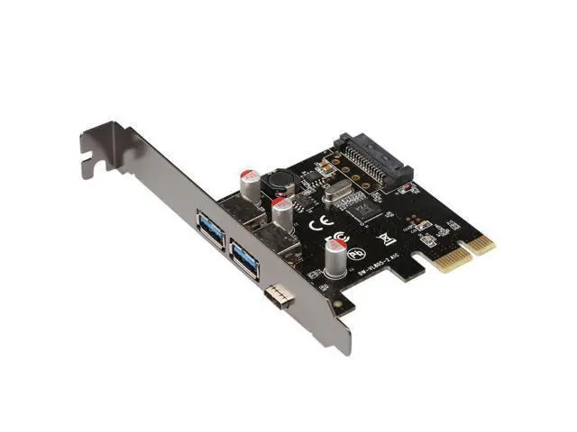 Alt view image 6 of 7 - computer accessories USB 3.1 Type-C 2 usb 3.0 type-A SATA 15PIN USB header PCI-e riser Card Desktop PCI Express