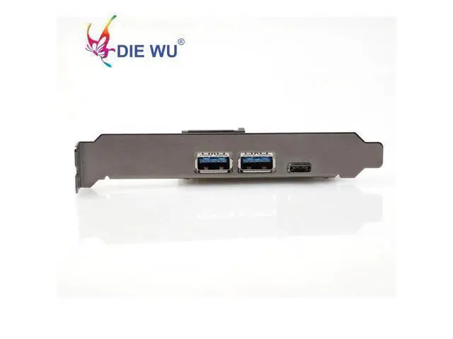 Alt view image 2 of 4 - USB 3.1 Type C PCIe Expansion Card PCI-e to 1 Type C and 2 Type A 3.0 USB Adapter PCI Express Riser card For Desktop TXB055