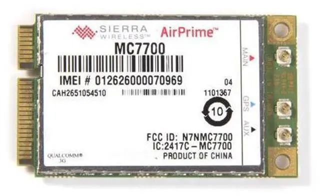 Main image of Unlocked Sierra MC7700 Wireless 3G WWAN 100Mbps PCI-E Card GPRS Exceed MC8780