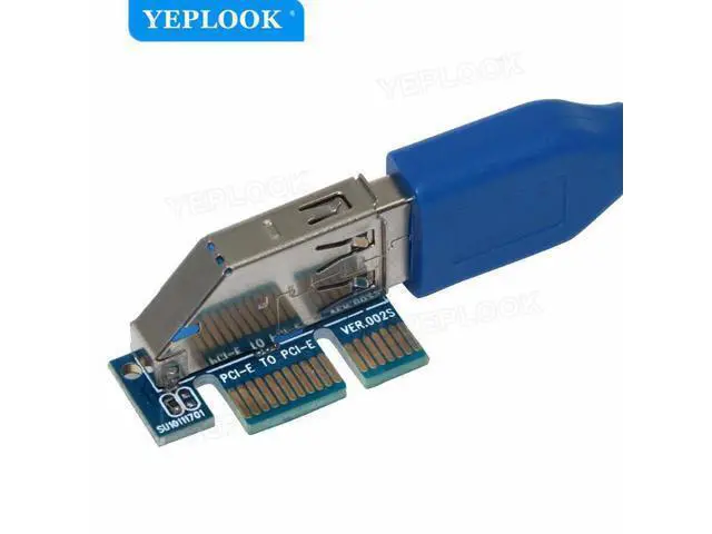 Alt view image 6 of 7 - PCI-E x1 to 4 Port USB3.0 Expansion Card 5.25" Floppy Bay Front Panel with Free 60cm USB3.0 Cable NEC720201 5Gbps for PC Desktop