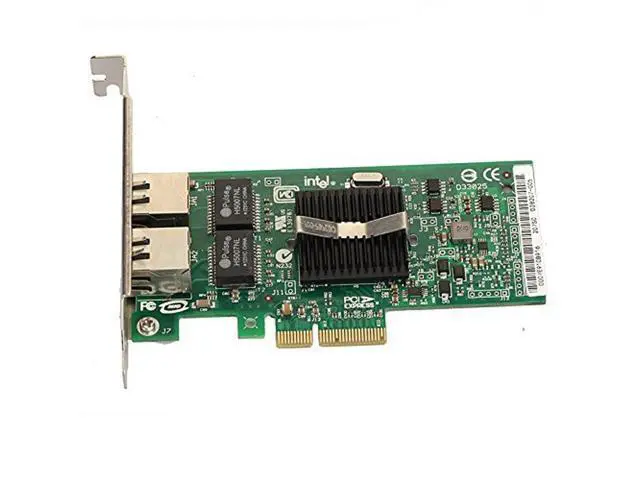Alt view image 2 of 3 - PCI-Express Dual Port 10/100/1000Mbps Gigabit Ethernet Controller Card Server Adapter NIC EXPI9402PT 9402PT 82571