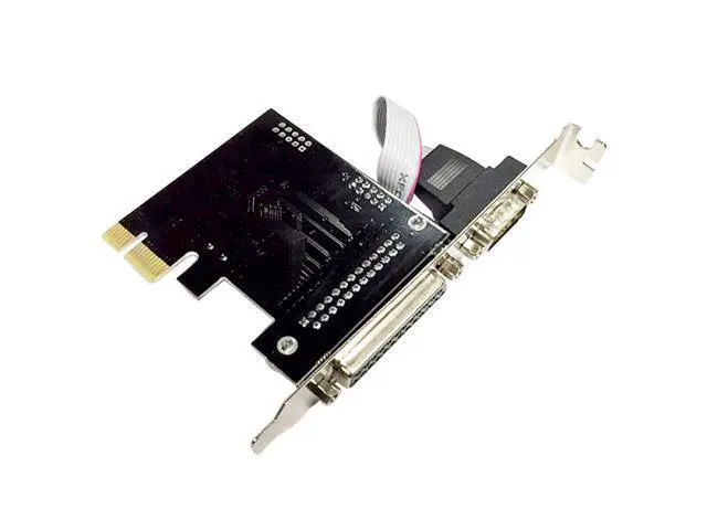 Alt view image 3 of 7 - PCI express 1 Serial and 1 parallel port Expression Card RS232 Printer port PCIe PCI-e riser Card