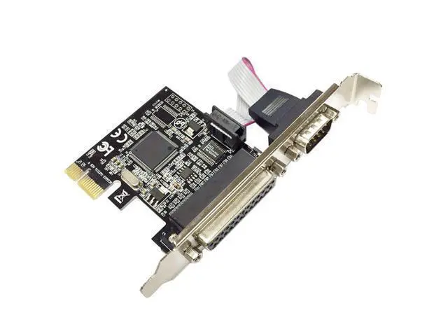 Alt view image 4 of 7 - PCI express 1 Serial and 1 parallel port Expression Card RS232 Printer port PCIe PCI-e riser Card