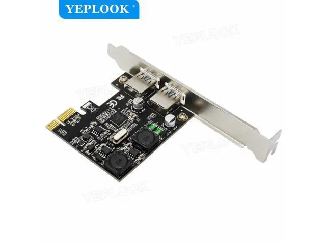 Alt view image 3 of 6 - USB 3.0 PCI-E Expansion Card External 2 Port USB3.0 PCIe Card with 2 Power Modules 4A Current 5Gbps NEC720202 Chip for Desktop