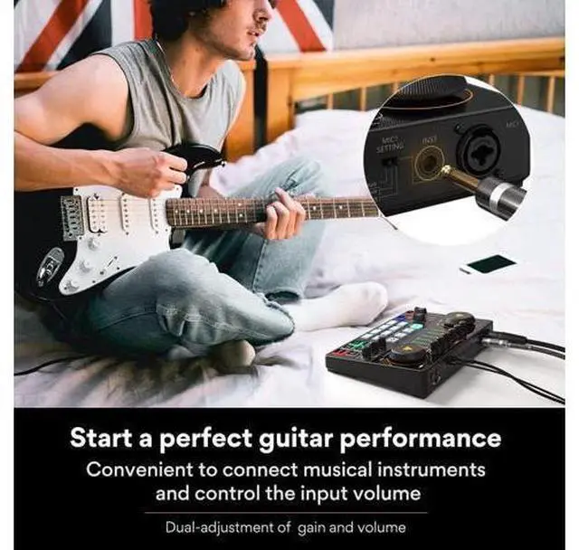 Alt view image 4 of 6 - MAONO Podcast Equipment Bundle with Audio Interface and XLR Condenser Microphone, MaonoCaster with 48V Phantom Power, Bluetooth for Podcast, Streaming, Voice Over, Youtube, PC, Guitar (AME2A)