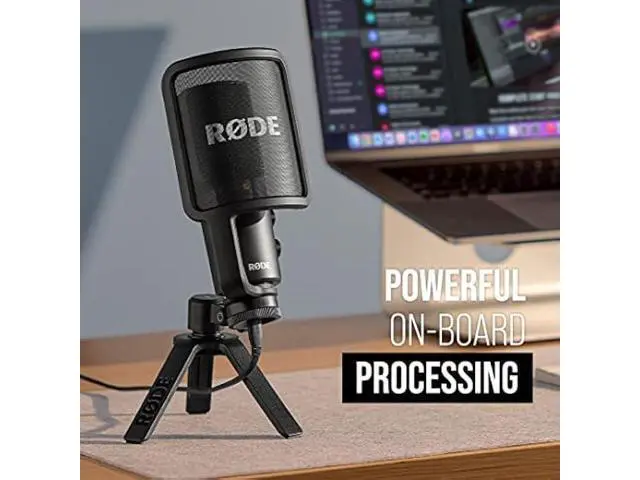 Alt view image 5 of 6 - RØDE NT-USB+ Professional-Grade USB Condenser Microphone For Recording Studio Quality Audio Directly To A Computer Or Mobile Device, Black