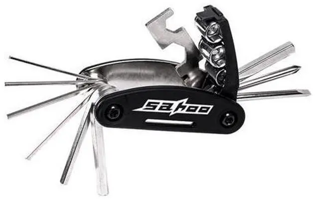 Alt view image 5 of 7 - Bike Repair Tool Kits Bicycle Saddle Bag Cycling Seat Pack 16 in 1 Multi Function Repair Tool Kit