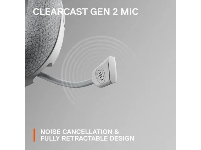 Alt view image 6 of 7 - SteelSeries Arctis Nova 1 Multi-System Gaming Headset Hi-Fi Drivers 360° Spatial Audio Comfort Design Durable Ultra Lightweight Noise-Cancelling Mic PC, PS5/PS4, Switch, Xbox - White