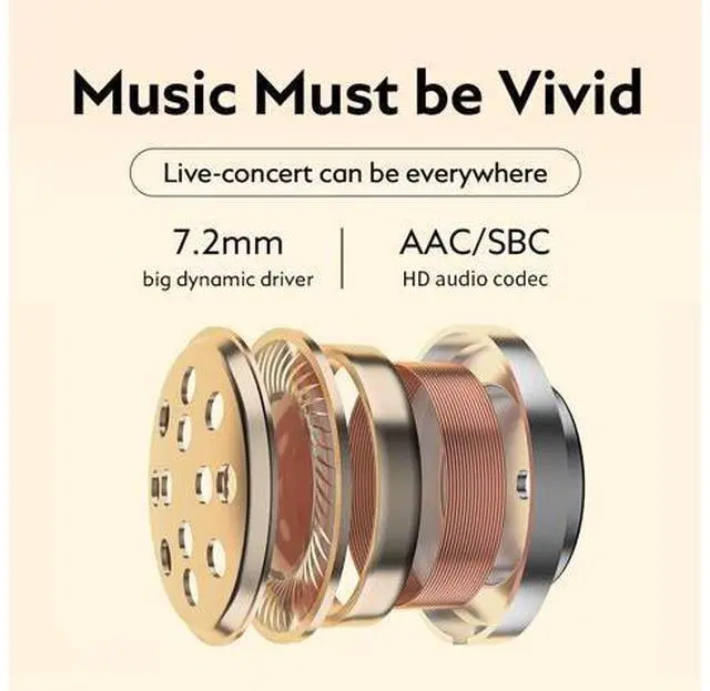 Alt view image 2 of 7 - QCY T13 True Wireless Earbuds Bluetooth V5.1 with 4-Mic & ENC Noise Cancellation, 5 mins Fast Charge, USB C, Touch Control, Auto Pause, 30H Playtime, Wireless Earphones