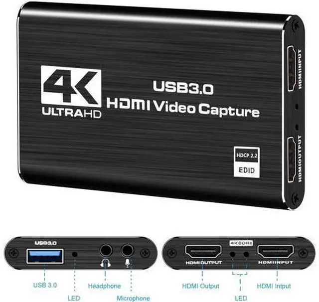 Main image of USB3.0 to HDMI Conversion Capture Card HDMI Video Capture Card OBS Recorder 4K HDMI Capture Card
