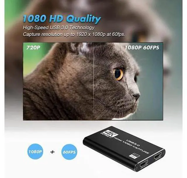 Alt view image 5 of 7 - USB3.0 to HDMI Conversion Capture Card HDMI Video Capture Card OBS Recorder 4K HDMI Capture Card
