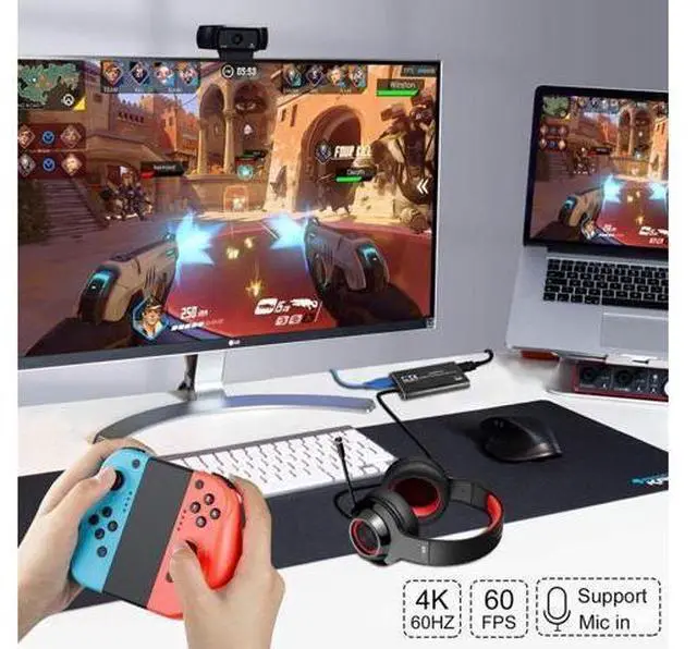 Alt view image 7 of 7 - USB3.0 to HDMI Conversion Capture Card HDMI Video Capture Card OBS Recorder 4K HDMI Capture Card