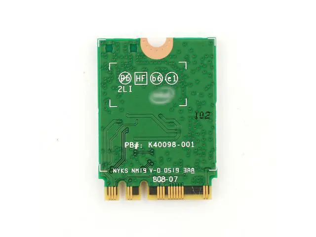 Alt view image 6 of 6 - 3000Mbps WiFi 6 Intel AX200 Bluetooth 5.1 M.2 Key E Card IPEX4 Antennas, Wireless AX200NGW Dual Band 2.4Ghz/5Ghz 802.11ac/ax WiFi Network Adapter, Support Windows 10 Linux For Laptop Desktop PC