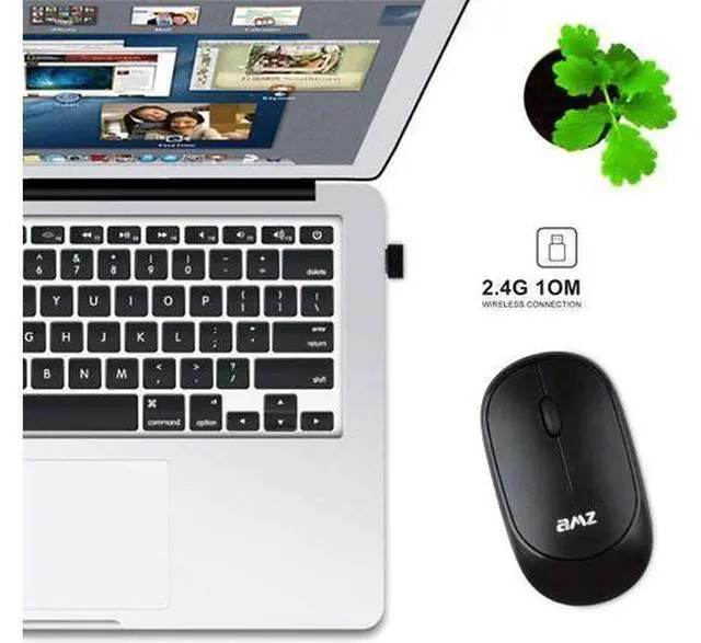 Alt view image 6 of 7 - Wireless Mouse, 2.4G Portable USB Wireless Mouse Computer Mice, Wireless Mouse Rechargeable Slim, 1200DPI Office and Home Cordless Mice for Laptop Mac PC Computer Windows XP/Vista /7/8/10 (Black)