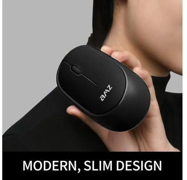 Alt view image 5 of 7 - Wireless Mouse, 2.4G Portable USB Wireless Mouse Computer Mice, Wireless Mouse Rechargeable Slim, 1200DPI Office and Home Cordless Mice for Laptop Mac PC Computer Windows XP/Vista /7/8/10 (Black)