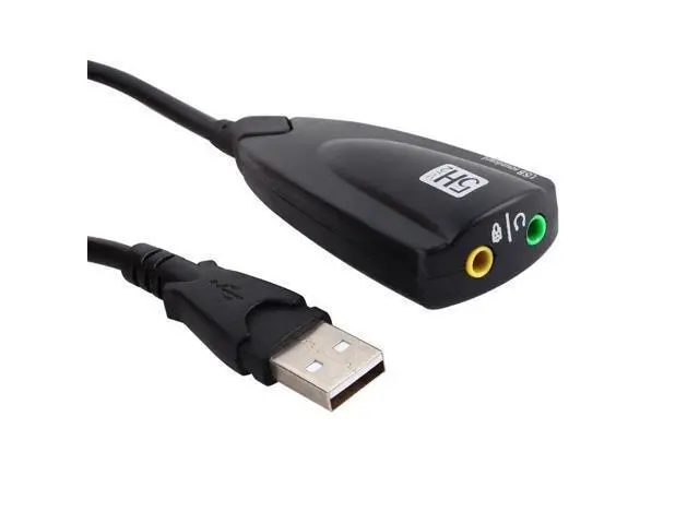 Alt view image 4 of 5 - 7.1 Channel 5HV2 External USB Sound Card USB To 3D CH Virtual Channel Sound Track Audio Adapter
