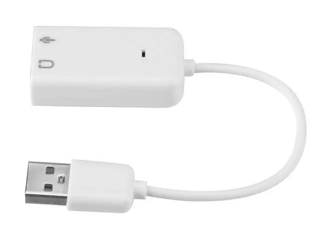 Alt view image 6 of 7 - USB Sound Card, External Stereo Sound Adapter Splitter Converter for Windows and Mac, Plug & Play, No Drivers Needed