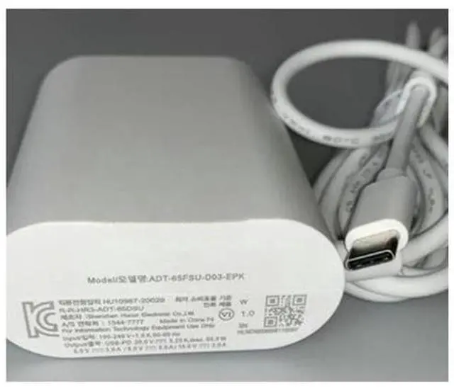 Alt view image 2 of 4 - 20V 3.25A 65W TYPE-C ADT-65FSU-D03-EPK Power Supply AC Adapter For LG 14Z90P 17Z90P ADT-65DSU-D03-2 Laptop Power Charger