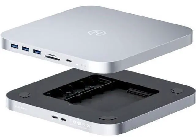 Main image of Hagibis USB-C Hub with Dual Hard Drive Enclosure, Type-C Docking Station for Mac Mini M2, Mac Studio M1 Max Ultra with 2.5inch SATA, M.2 NVMe NGFF, USB 3.1 Gen2, USB-C, SD/TF, 2 USB 3.0 (MC25 Pro)