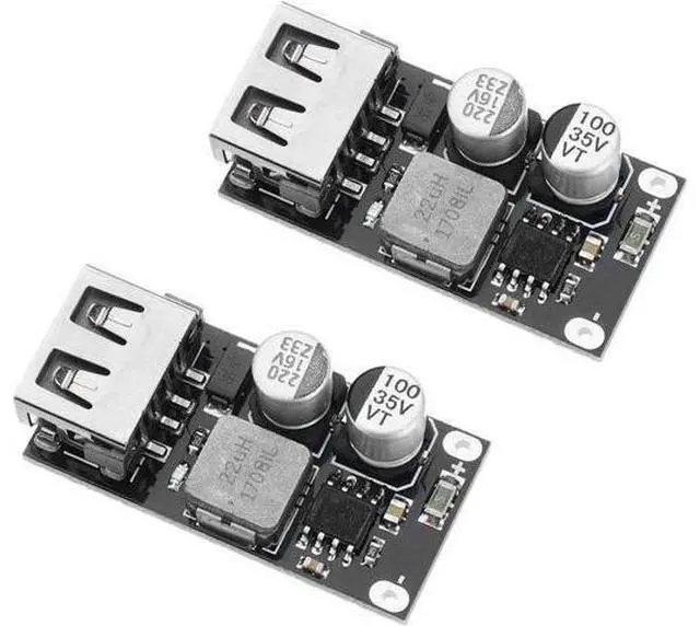 Main image of 2PCS DC-DC Power Buck Module 6V-32V12V24V to QC3.0 Fast Charging Single USB Charging Converter Board