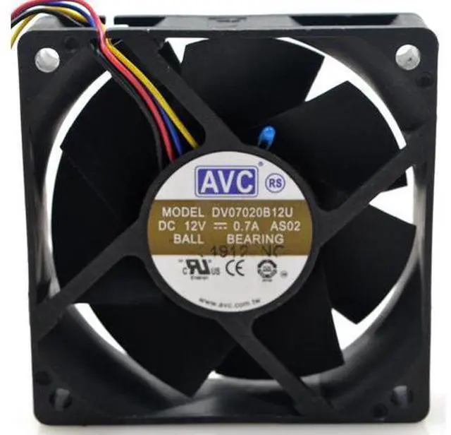 Main image of For AVC DV07020B12U 7020 70mm 7cm DC 12V 0.7A dual ball bearing fan server inverter cooling fan