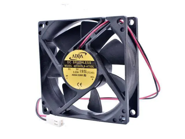 Alt view image 2 of 4 - COOLING REVOLUTION AD0805LB-A70GL 8CM 8025 5V 0.23A Ball Bearing USB Device Cooling Fan Video Recorder Fan