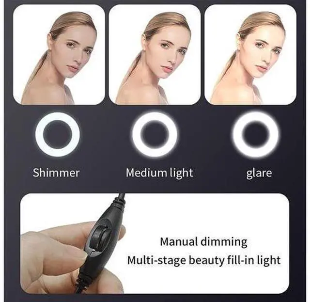 Alt view image 7 of 7 - Aibesy 1080P Full HD Webcam AF Web Camera Built in Adjustable Ring Light Auto Focus Microphone USB Computer Camera Plug and Play for PC Desktop Laptop Video Calling Conferencing Live