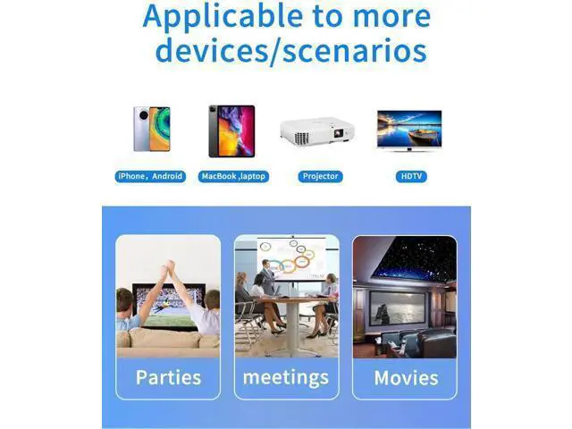 Alt view image 7 of 7 - HDMI Wireless Display Adapter. 1080P Mobile Screen Mirroring Receiver Dongle to TV/Projector Receiver Support iOS Android Mac iOS Windows