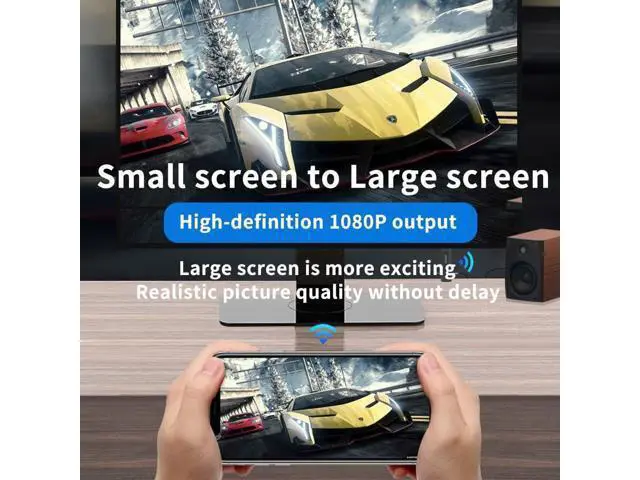 Alt view image 6 of 7 - HDMI Wireless Display Adapter. 1080P Mobile Screen Mirroring Receiver Dongle to TV/Projector Receiver Support iOS Android Mac iOS Windows