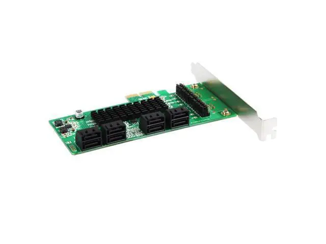 Alt view image 2 of 6 - 8 Port Sata 3 PCI Express Expansion Card PCI-E Sata Controller PCIe 1X to Sata III 6Gb Adapter Add On Cards For HDD SSD