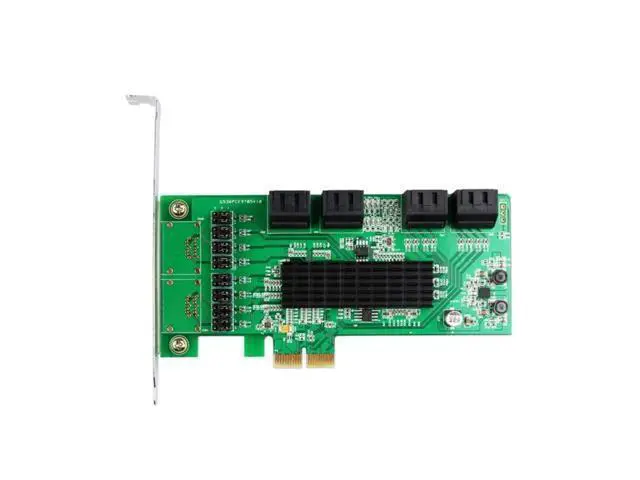 Alt view image 6 of 6 - 8 Port Sata 3 PCI Express Expansion Card PCI-E Sata Controller PCIe 1X to Sata III 6Gb Adapter Add On Cards For HDD SSD