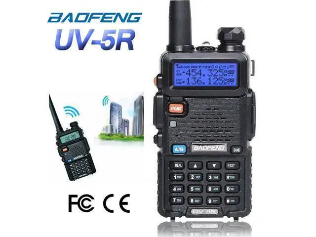 Alt view image 3 of 5 - Baofeng UV-5R VHF UHF Dual-Band Ham 5W Portable Two-way Radio Walkie Talkie