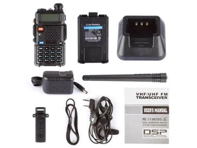 Alt view image 5 of 5 - Baofeng UV-5R VHF UHF Dual-Band Ham 5W Portable Two-way Radio Walkie Talkie