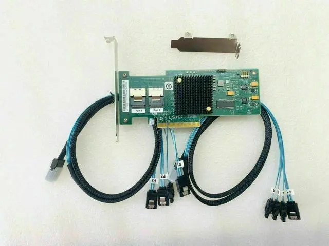 Alt view image 3 of 3 - LSI 6Gbps SAS HBA 9220-8i P20 IT Mode ZFS FreeNAS unRAID + 2* SATA Cable