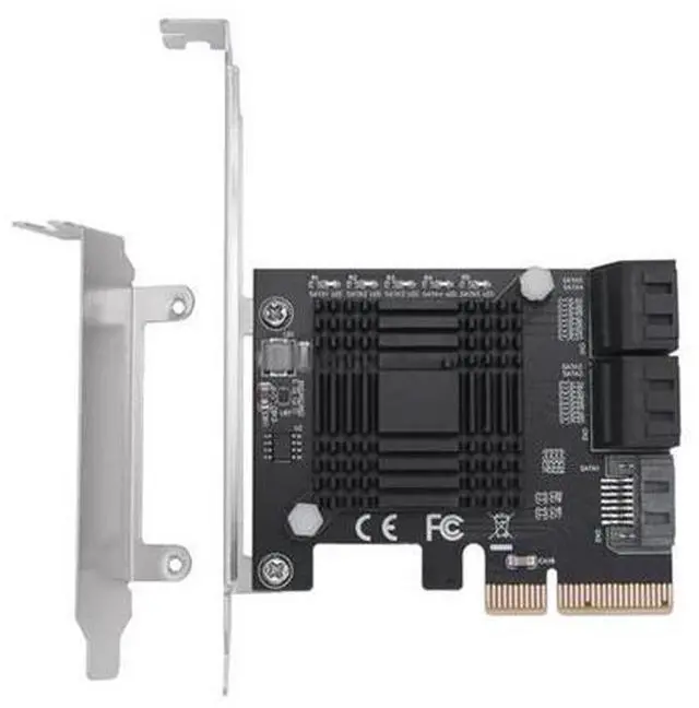 Main image of PCIE To 5-Port SATA III 6 Gbps SATA Controller Expansion Card JMB585 Computer Chassis Adapter Card