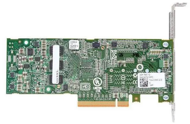 Alt view image 4 of 5 - Adaptec Series 7 2274100-R 7805Single PCI-Express 3.0 x8 MD2- Low Profile SATA / SAS RAID Controller Card