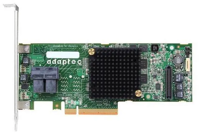 Alt view image 3 of 5 - Adaptec Series 7 2274100-R 7805Single PCI-Express 3.0 x8 MD2- Low Profile SATA / SAS RAID Controller Card