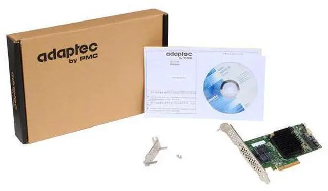 Alt view image 5 of 5 - Adaptec Series 7 2274100-R 7805Single PCI-Express 3.0 x8 MD2- Low Profile SATA / SAS RAID Controller Card