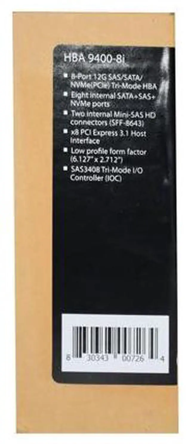 Alt view image 3 of 7 - LSI Broadcom 9400-8i 12Gb/s Tri-Mode SAS SATA PCI-e Hot Bus Adapter