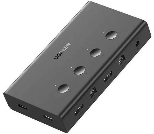 Main image of UGREEN HDMI KVM Switch 4 in 1 Out 4K 60Hz USB Switcher Box Keyboard Mouse Printer Monitor Sharing Selector with USB Hub for Laptop Desktop PS4 Xbox One