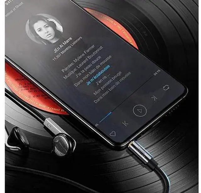 Alt view image 6 of 7 - 35mm Headphone Extension Cable Right Angle 35mm Male to Female Audio Stereo Cable with SilverPlating Copper Compatible with iPhones iPad Sony Beats PS4 Headset Black 3Feet
