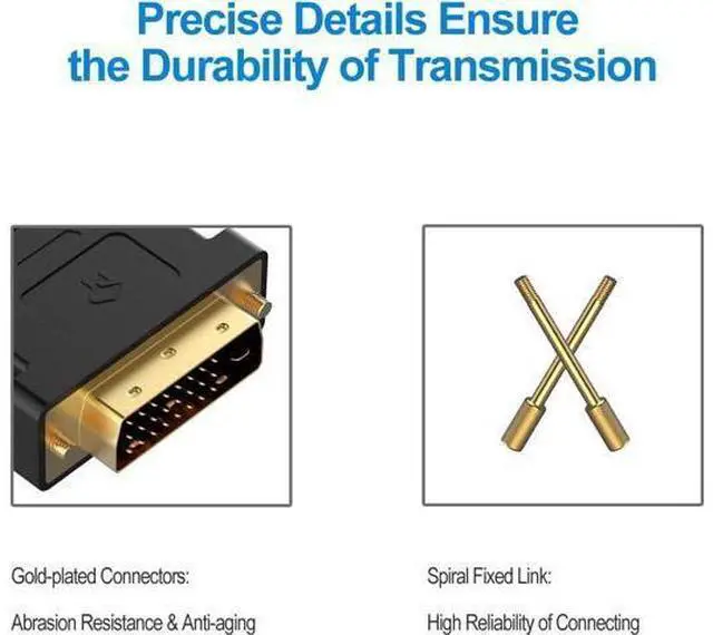 Alt view image 4 of 6 - DVI to HDMI Adapter 2-Pack Gold-Plated 1080P Male to Female Converter (Black)