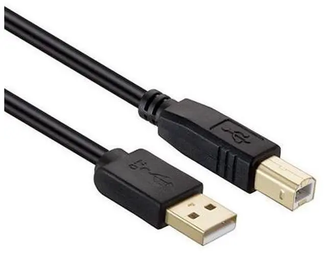 Alt view image 2 of 5 - Printer Cable 15 feet USB Printer Cable Cord Type AMale to BMale Printer USB Cable for PrinterScannerGoldPlated